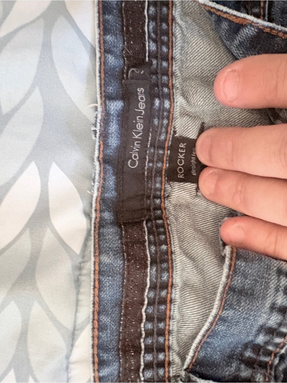 Calvin Klein Jeans relaxed men's blue denim jeans - Picture 3 of 4